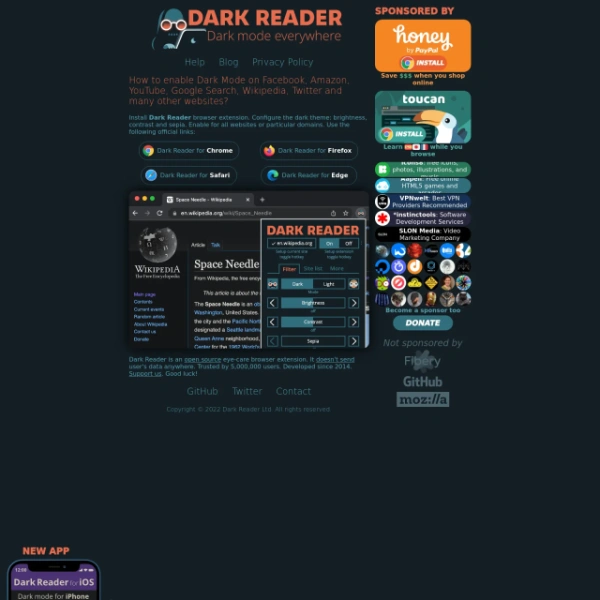 Dark Reader on goporn123.com