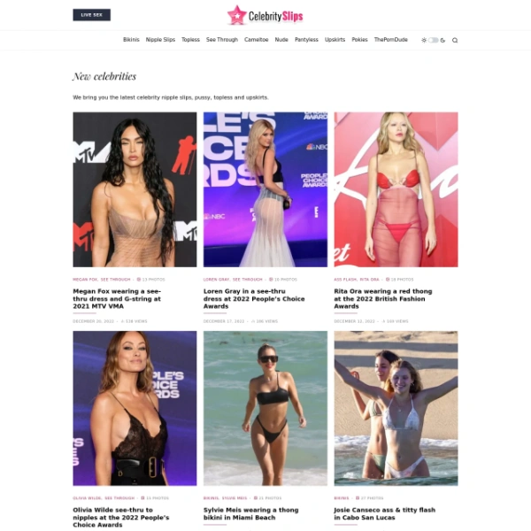 Celebrity Slips on goporn123.com