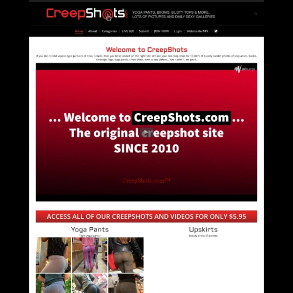 CreepShots on goporn123.com