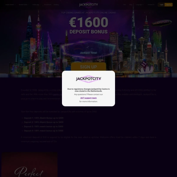Jackpot City Casino on goporn123.com