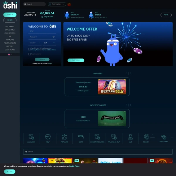 Oshi Casino on goporn123.com