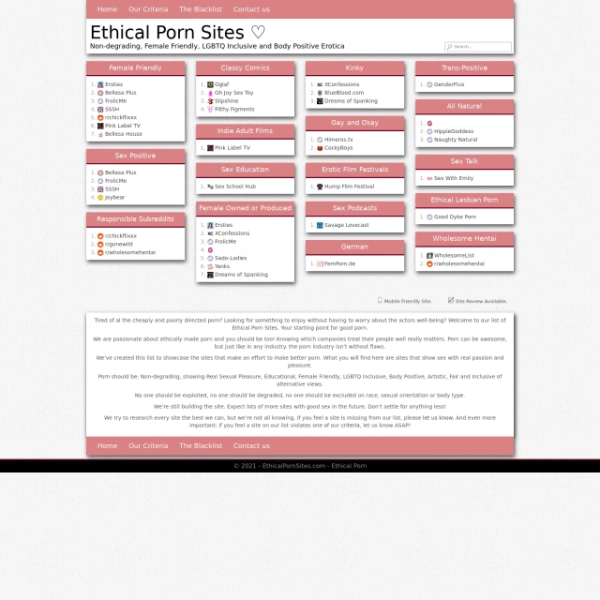 Ethical Porn Sites on goporn123.com