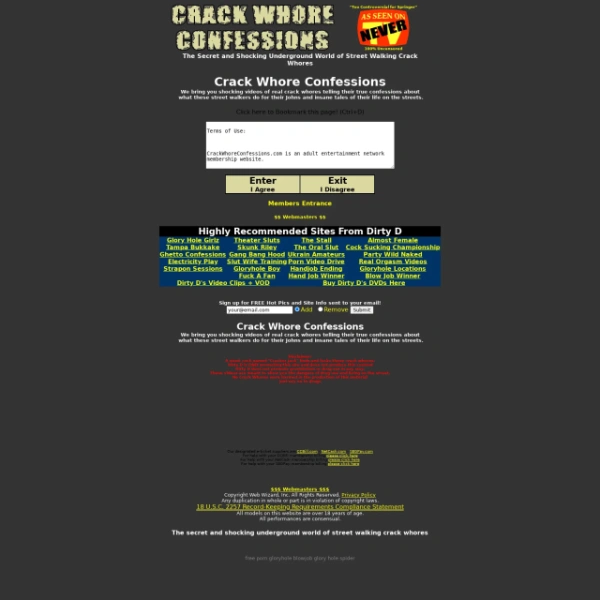 Crack Whore Confessions on goporn123.com